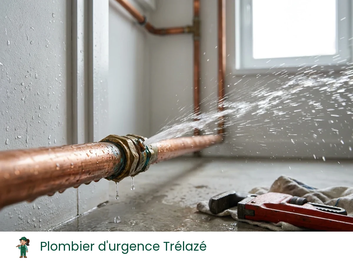 Plombier d'urgence à Trélazé