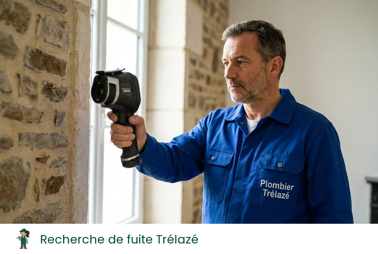 Recherche de fuite à Trélazé