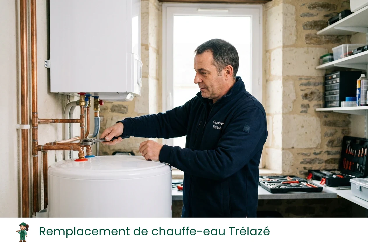 Remplacement de chauffe-eau à Trélazé
