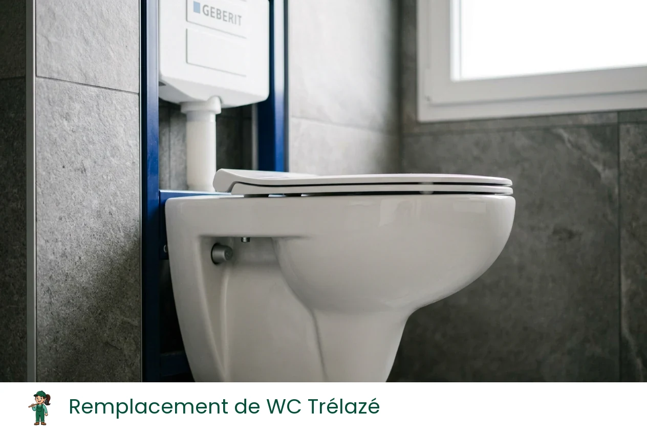 Remplacement de WC à Trélazé