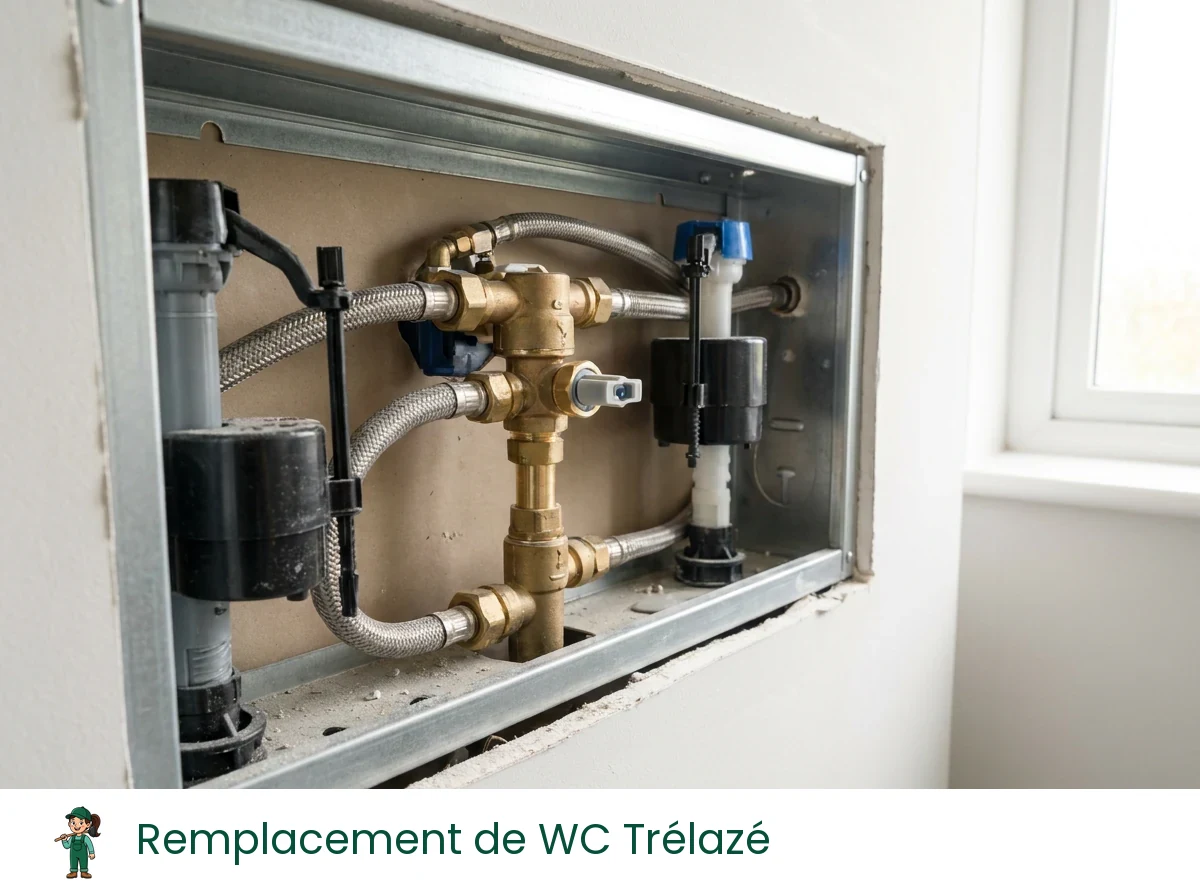Remplacement de WC à Trélazé